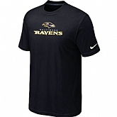 Nike Baltimore Ravens Authentic Logo T-Shirt Black,baseball caps,new era cap wholesale,wholesale hats