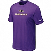 Nike Baltimore Ravens Authentic Logo T-Shirt purple,baseball caps,new era cap wholesale,wholesale hats