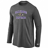 Nike Baltimore Ravens Heart & Soul Long Sleeve T-Shirt D.Gray,baseball caps,new era cap wholesale,wholesale hats