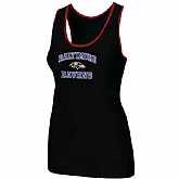 Nike Baltimore Ravens Heart x26 Soul Tri-Blend Racerback stretch Tank Top Black,baseball caps,new era cap wholesale,wholesale hats