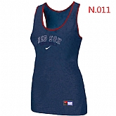Nike Boston Red Sox Tri-Blend Racerback stretch Tank Top Blue