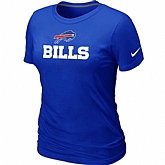 Nike Buffalo Bills Authentic Logo Women's T-Shirt Blue,baseball caps,new era cap wholesale,wholesale hats