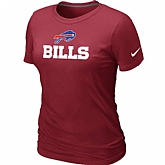 Nike Buffalo Bills Authentic Logo Women's T-Shirt Red,baseball caps,new era cap wholesale,wholesale hats