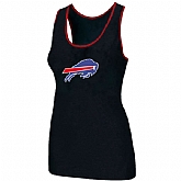 Nike Buffalo Bills Ladies Big Logo Tri-Blend Racerback stretch Tank Top Black
