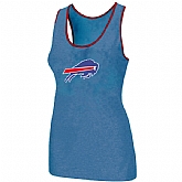 Nike Buffalo Bills Ladies Big Logo Tri-Blend Racerback stretch Tank Top L.Blue
