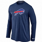Nike Buffalo Bills Logo Long Sleeve T-Shirt D.Blue,baseball caps,new era cap wholesale,wholesale hats