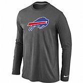 Nike Buffalo Bills Logo Long Sleeve T-Shirt D.Gray,baseball caps,new era cap wholesale,wholesale hats