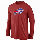 Nike Buffalo Bills Logo Long Sleeve T-Shirt Red,baseball caps,new era cap wholesale,wholesale hats