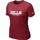 Nike Buffalo Bills Sideline Legend Authentic Font Women's T-Shirt Red,baseball caps,new era cap wholesale,wholesale hats