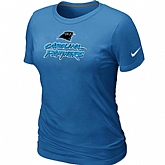Nike Carolina Panthers Authentic Logo Women's T-Shirt - L.Blue,baseball caps,new era cap wholesale,wholesale hats