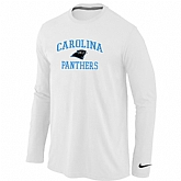 Nike Carolina Panthers Heart & Soul Long Sleeve T-Shirt White,baseball caps,new era cap wholesale,wholesale hats