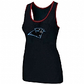 Nike Carolina Panthers Ladies Big Logo Tri-Blend Racerback stretch Tank Top Black