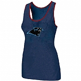 Nike Carolina Panthers Ladies Big Logo Tri-Blend Racerback stretch Tank Top Blue