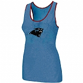 Nike Carolina Panthers Ladies Big Logo Tri-Blend Racerback stretch Tank Top L.Blue