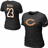 Nike Chicago Bears Devin Hester Name & Number Women's T-Shirt Black,baseball caps,new era cap wholesale,wholesale hats