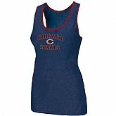 Nike Chicago Bears Heart x26 Soul Tri-Blend Racerback stretch Tank Top Blue,baseball caps,new era cap wholesale,wholesale hats