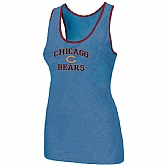Nike Chicago Bears Heart x26 Soul Tri-Blend Racerback stretch Tank Top L.Blue,baseball caps,new era cap wholesale,wholesale hats