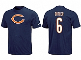 Nike Chicago Bears Jay Cutler Name & Number T-Shirt Blue,baseball caps,new era cap wholesale,wholesale hats