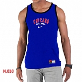 Nike Chicago Cubs Home Practice men Tank Top Blue,baseball caps,new era cap wholesale,wholesale hats