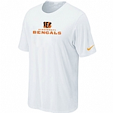 Nike Cincinnati Bengals Authentic Logo T-Shirt - White,baseball caps,new era cap wholesale,wholesale hats