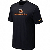 Nike Cincinnati Bengals Authentic Logo T-Shirt black,baseball caps,new era cap wholesale,wholesale hats