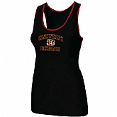 Nike Cincinnati Bengals Heart x26 Soul Tri-Blend Racerback stretch Tank Top Black,baseball caps,new era cap wholesale,wholesale hats