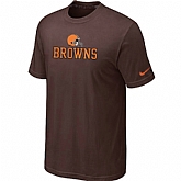 Nike Cleveland Browns Authentic Logo T-Shirt Brow,baseball caps,new era cap wholesale,wholesale hats