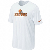 Nike Cleveland Browns Authentic Logo T-Shirt White,baseball caps,new era cap wholesale,wholesale hats