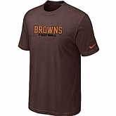 Nike Cleveland Browns Sideline Legend Authentic Font T-Shirt Brow,baseball caps,new era cap wholesale,wholesale hats