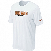Nike Cleveland Browns Sideline Legend Authentic Font T-Shirt White,baseball caps,new era cap wholesale,wholesale hats