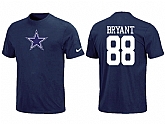 Nike Dallas Cowboys 88 BRYANT Name & Number T-Shirt Blue,baseball caps,new era cap wholesale,wholesale hats