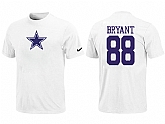 Nike Dallas Cowboys 88 BRYANT Name & Number T-Shirt White,baseball caps,new era cap wholesale,wholesale hats