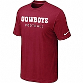Nike Dallas Cowboys Sideline Legend Authentic Font T-Shirt Red,baseball caps,new era cap wholesale,wholesale hats