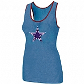 Nike Dallas cowboys Ladies Big Logo Tri-Blend Racerback stretch Tank Top L.Blue,baseball caps,new era cap wholesale,wholesale hats