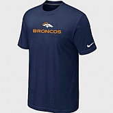 Nike Denver Broncos Authentic Logo T-Shirt D.Blue,baseball caps,new era cap wholesale,wholesale hats