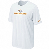 Nike Denver Broncos Authentic Logo T-Shirt White,baseball caps,new era cap wholesale,wholesale hats