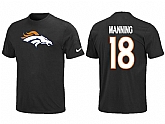 Nike Denver Broncos Peyton 18 Manning Name & Number T-Shirt Black,baseball caps,new era cap wholesale,wholesale hats