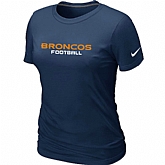 Nike Denver Broncos Sideline Legend Authentic Font Women's T-Shirt D.Blue,baseball caps,new era cap wholesale,wholesale hats