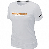 Nike Denver Broncos Sideline Legend Authentic Font Women's T-Shirt White,baseball caps,new era cap wholesale,wholesale hats