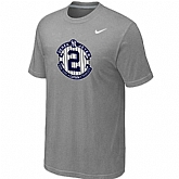 Nike Derek Jeter New York Yankees Official Final Season Commemorative Logo T-Shirt Light Grey,baseball caps,new era cap wholesale,wholesale hats