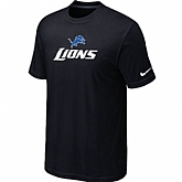 Nike Detroit Lions Authentic Logo T-Shirt BLack,baseball caps,new era cap wholesale,wholesale hats