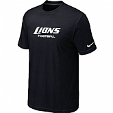 Nike Detroit Lions Sideline Legend Authentic Font T-Shirt BLack,baseball caps,new era cap wholesale,wholesale hats