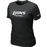 Nike Detroit Lions Sideline Legend Authentic Font Women's T-Shirt BLack,baseball caps,new era cap wholesale,wholesale hats