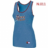 Nike Detroit Tigers Tri-Blend Racerback stretch Tank Top L.Blue,baseball caps,new era cap wholesale,wholesale hats