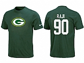 Nike Green Bay Packers 90 RAJI Name & Number T-Shirt Green,baseball caps,new era cap wholesale,wholesale hats