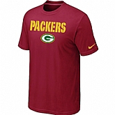 Nike Green Bay Packers Authentic Logo T-Shirt Red,baseball caps,new era cap wholesale,wholesale hats