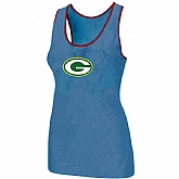 Nike Green Bay Packers Ladies Big Logo Tri-Blend Racerback stretch Tank Top L.Blue,baseball caps,new era cap wholesale,wholesale hats