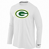 Nike Green Bay Packers Logo Long Sleeve T-Shirt White,baseball caps,new era cap wholesale,wholesale hats