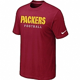 Nike Green Bay Packers Sideline Legend Authentic Font T-Shirt Red,baseball caps,new era cap wholesale,wholesale hats