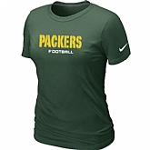Nike Green Bay Packers Sideline Legend Authentic Font Women's T-Shirt Green,baseball caps,new era cap wholesale,wholesale hats